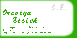 orsolya bielek business card